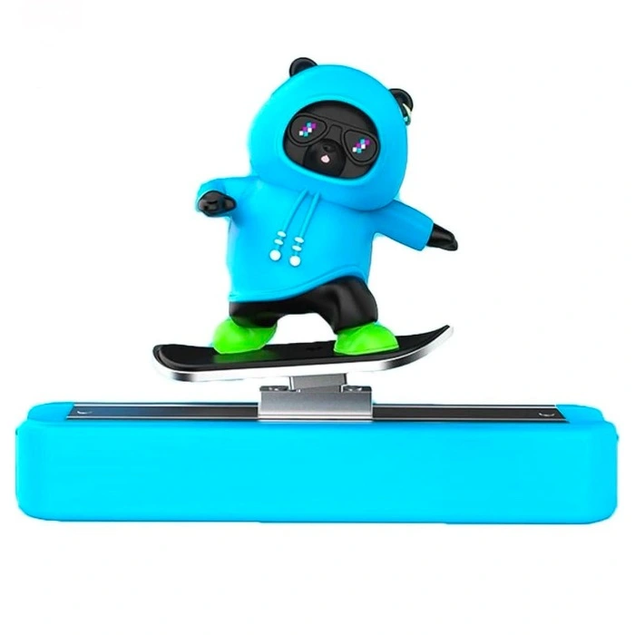 Cartoon Bear Skateboarding Car Parking Number Dashboard Interior Decoration Ornament